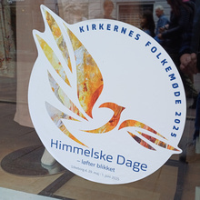 klistermærke med Himmelske Dage logo